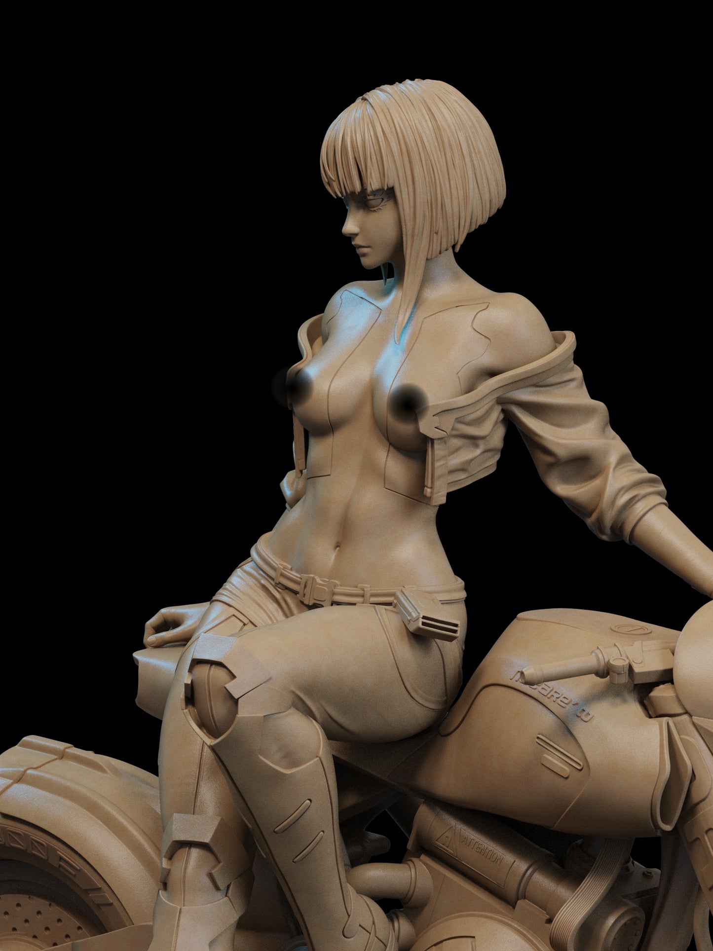Lucy NSFW Sculpture (75mm to 500mm) - Unassembled/Unpainted/3D Print