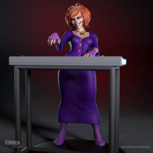 Luna - Hex Girls Sculpture (75mm to 500mm) - Unassembled/Unpainted/3D Print