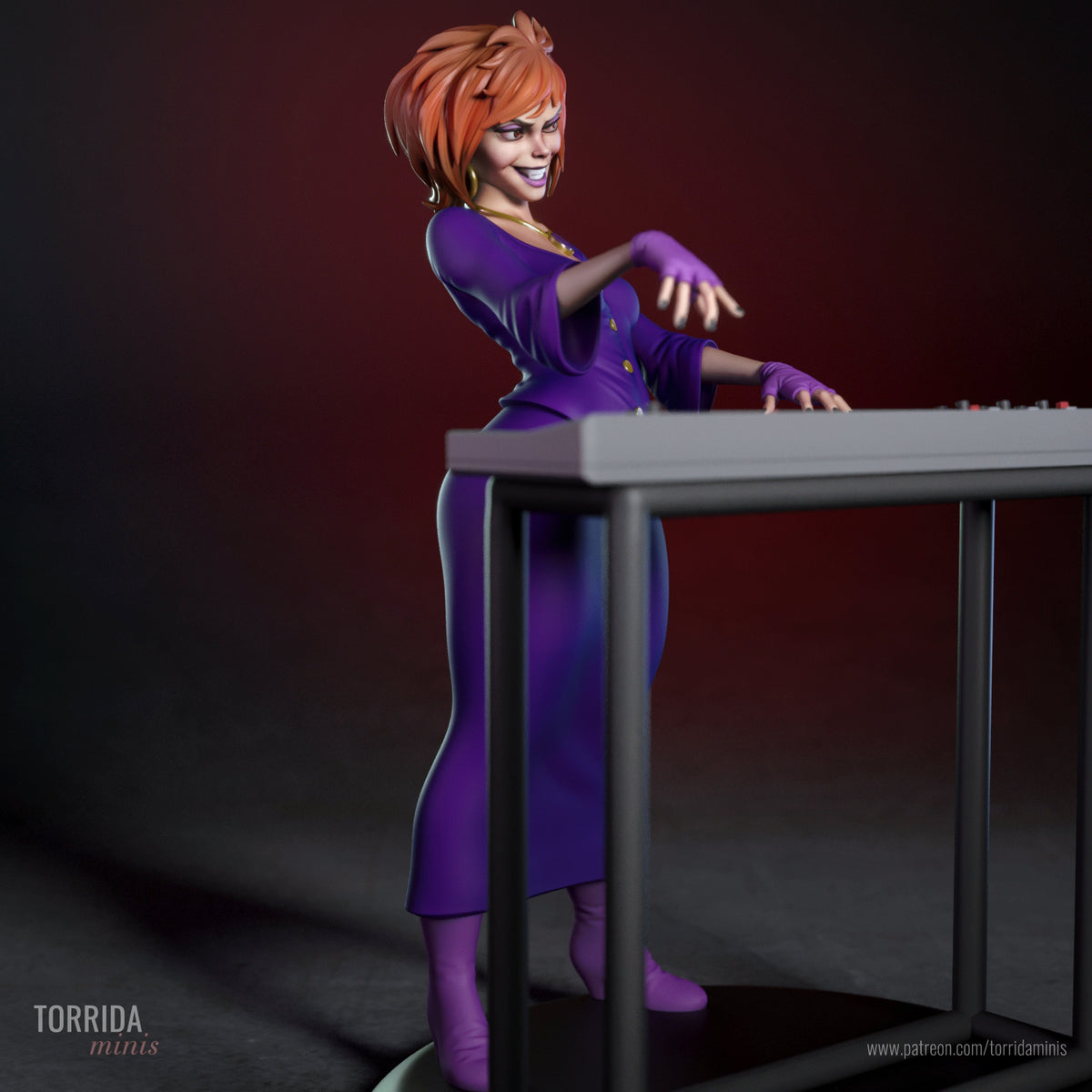 Luna - Sculpture Hex Girls (75 mm à 500 mm) - Non assemblé/Non peint/Impression 3D