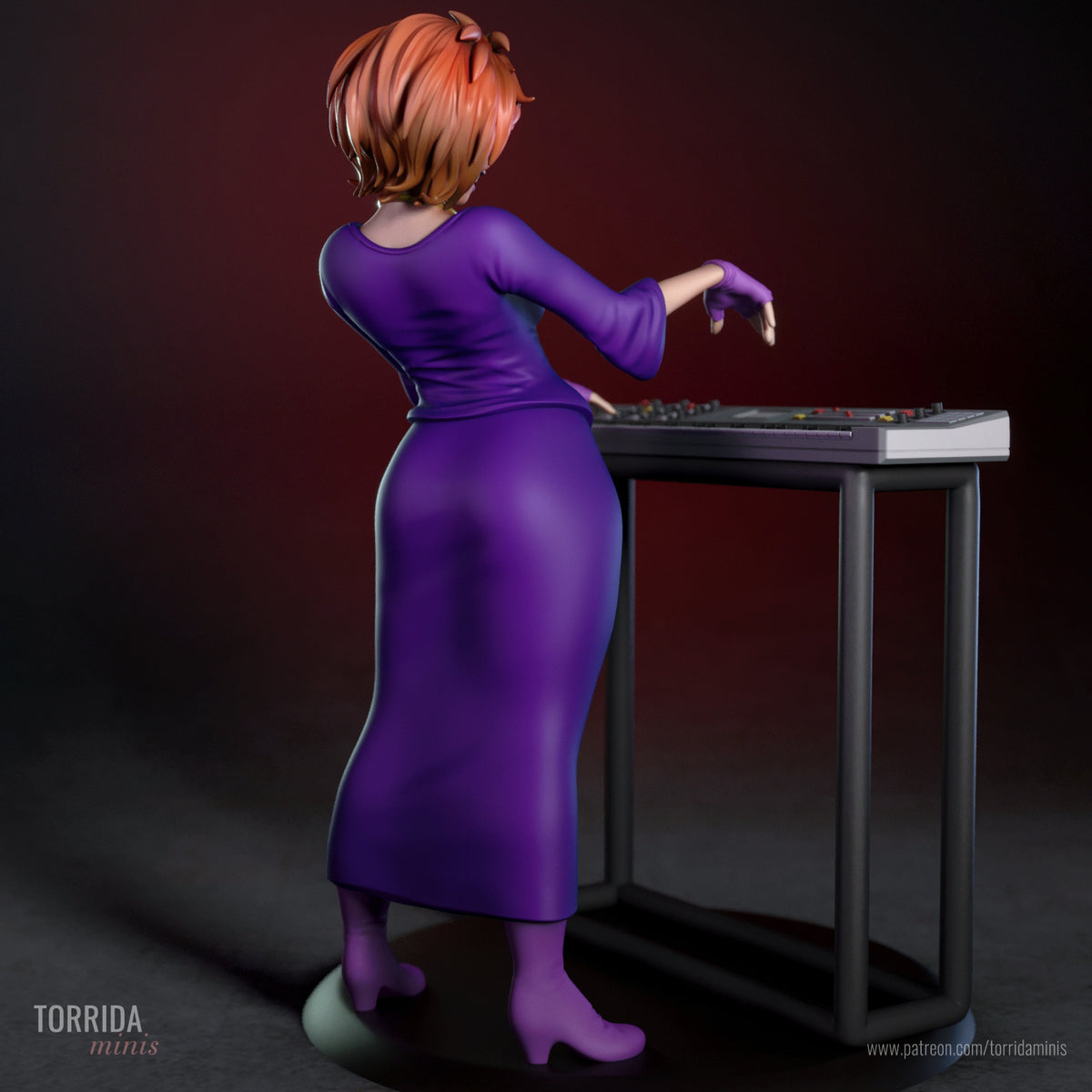 Luna - Sculpture Hex Girls (75 mm à 500 mm) - Non assemblé/Non peint/Impression 3D