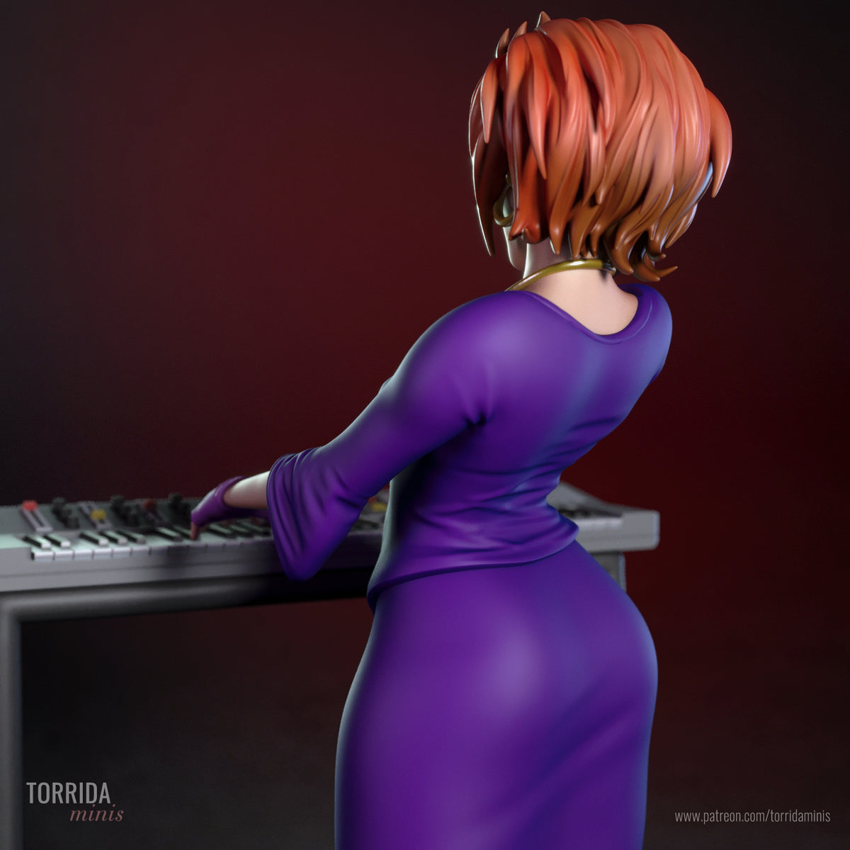 Luna - Sculpture Hex Girls (75 mm à 500 mm) - Non assemblé/Non peint/Impression 3D