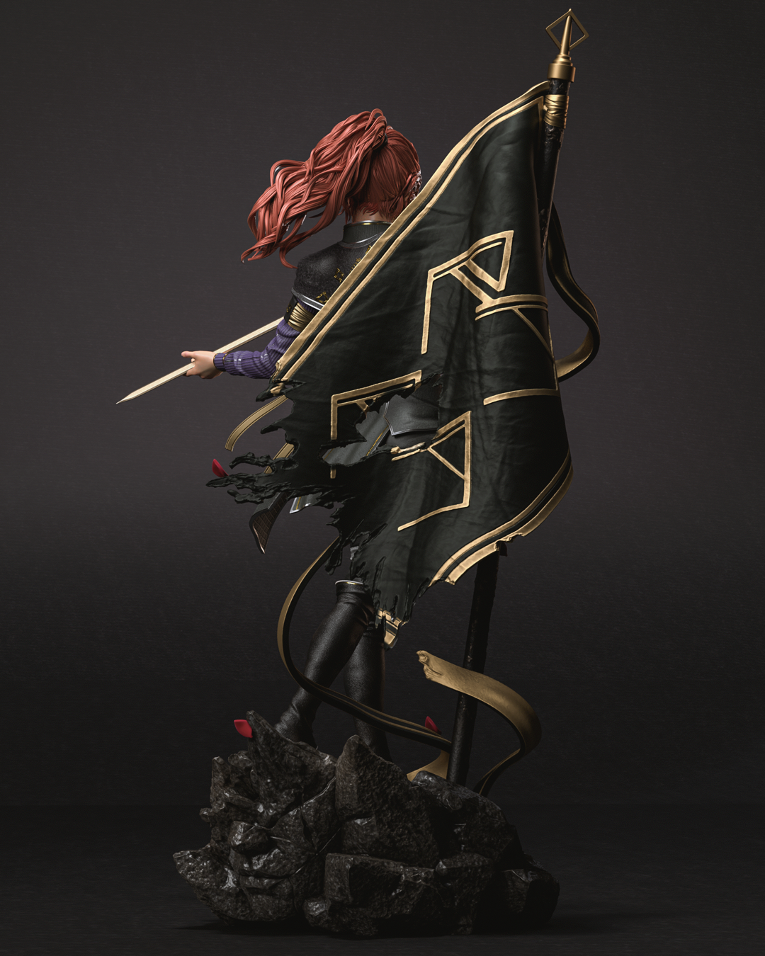 Maelle | Clair Obscur Sculpture(75mm to 500mm) - Unassembled/Unpainted/3D Print