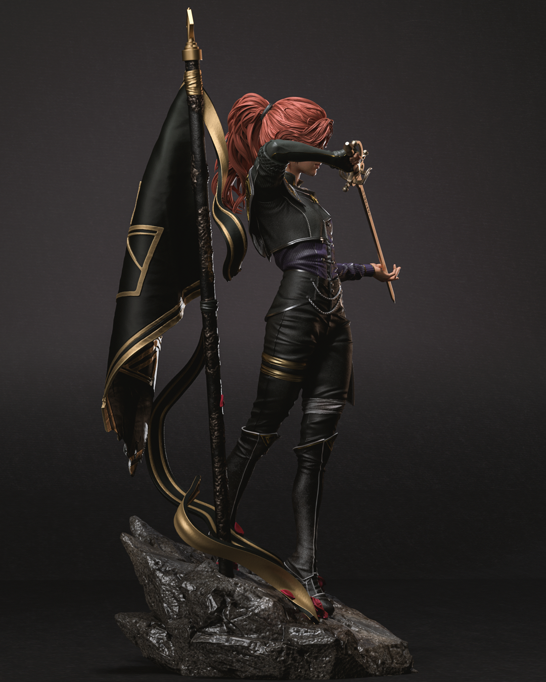 Maelle | Clair Obscur Sculpture(75mm to 500mm) - Unassembled/Unpainted/3D Print