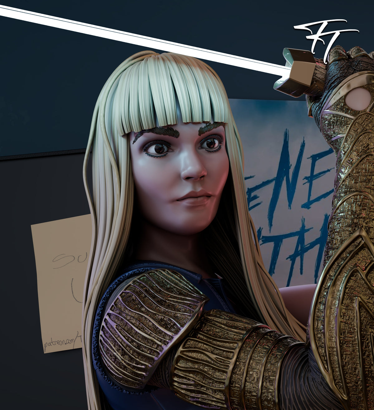 Magik Sculpture (75mm to 500mm) - Unassembled/Unpainted/3D Print
