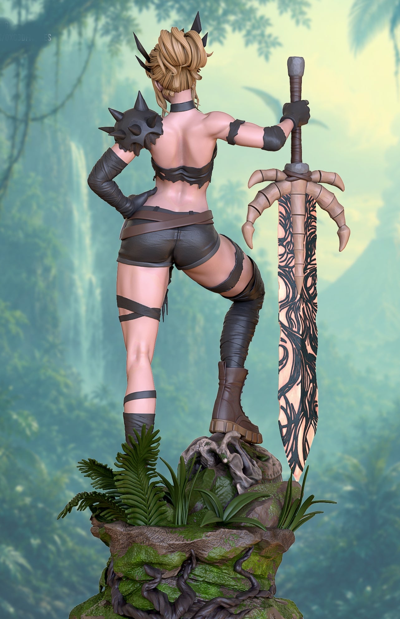 Savage Land Magik Sculpture (75mm to 500mm) - Unassembled/Unpainted/3D Print
