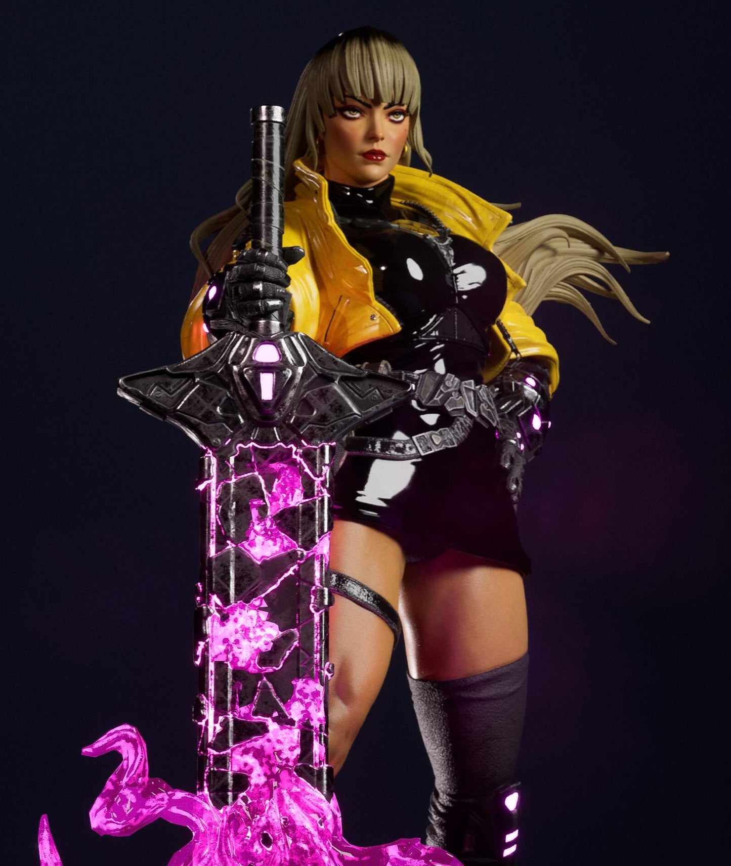 Magik Cyberpunk Sculpture (75mm to 500mm) - Unassembled/Unpainted/3D Print