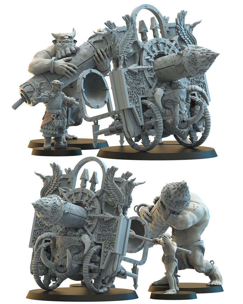 Magmhôrin Dalianzhu - Chaos Dwarves - Infernal Dwarves - Dungeons and Dragons - by Lost Kingdom - Tabletop RPG Miniature - Roleplaying 3D Printed Fantasy Mini