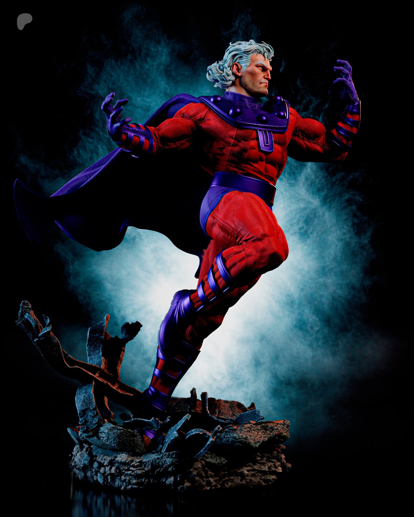 Magneto Sculpture(75mm to 500mm) - Unassembled/Unpainted/3D Print