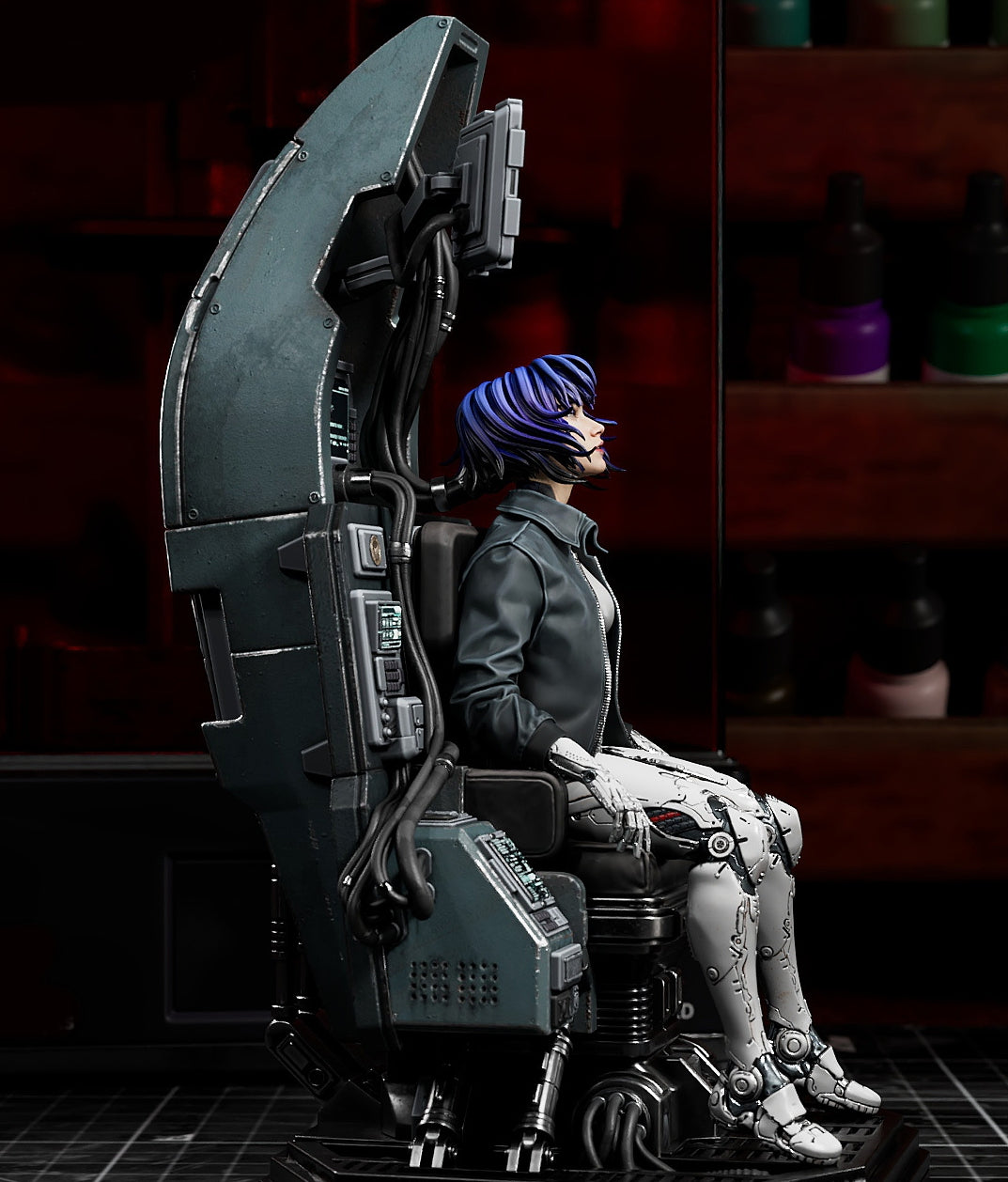 Major Motoko Kusanagi Sculpture (75mm to 500mm) Unassembled/Unpainted/3D Print