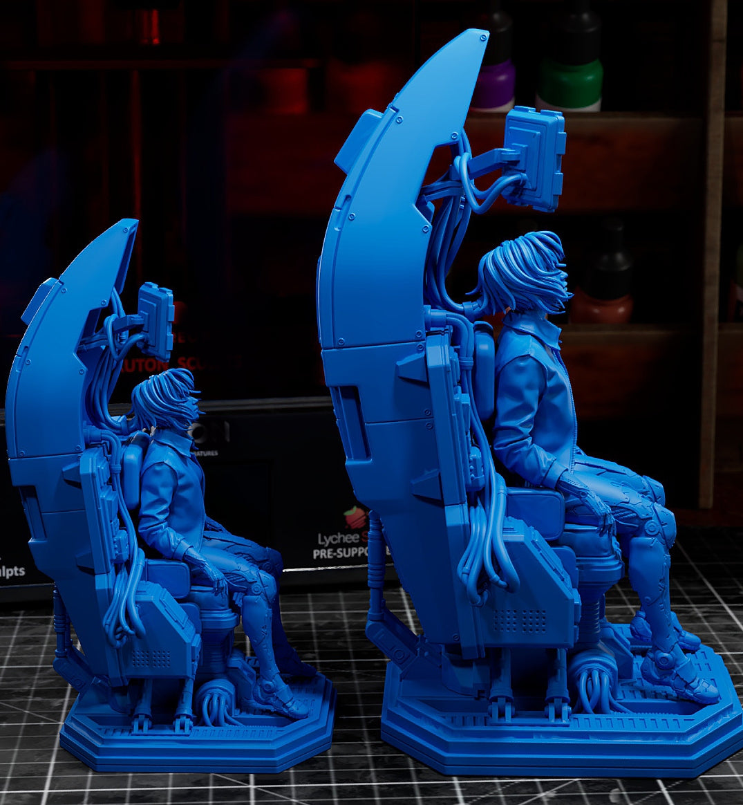 Major Motoko Kusanagi Sculpture (75mm to 500mm) Unassembled/Unpainted/3D Print