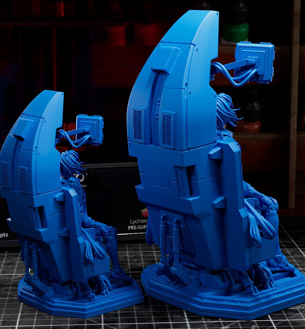 Major Motoko Kusanagi Sculpture (75mm to 500mm) Unassembled/Unpainted/3D Print