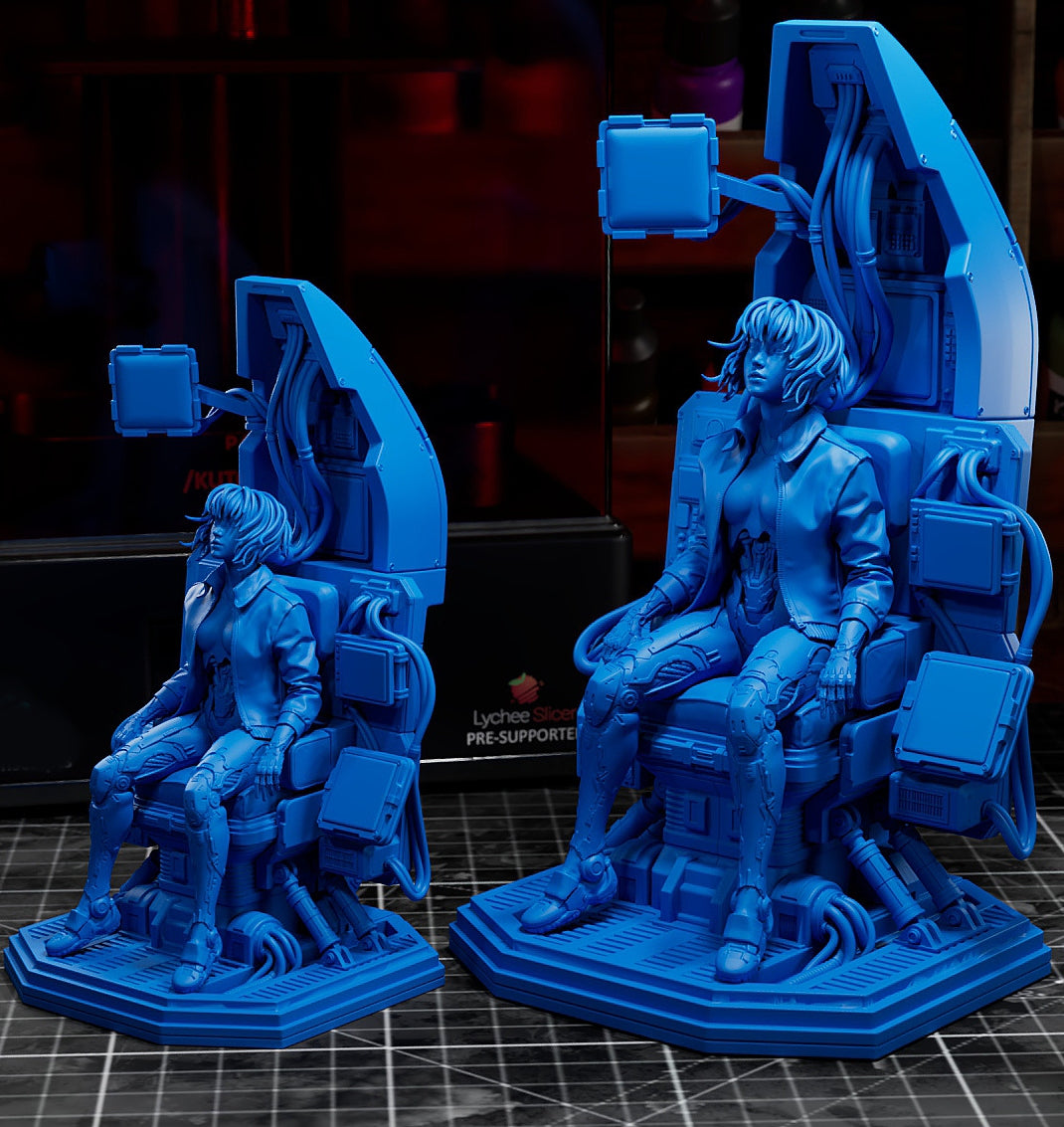 Major Motoko Kusanagi Sculpture (75mm to 500mm) Unassembled/Unpainted/3D Print