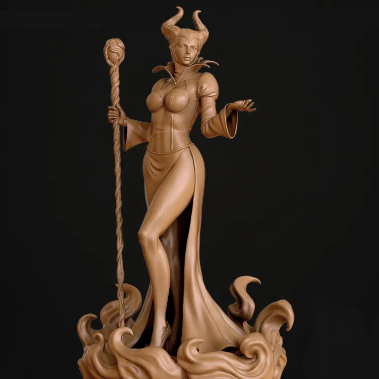 Maleficent - Tabletop RPG Miniature - Roleplaying 3D Printed Fantasy Mini