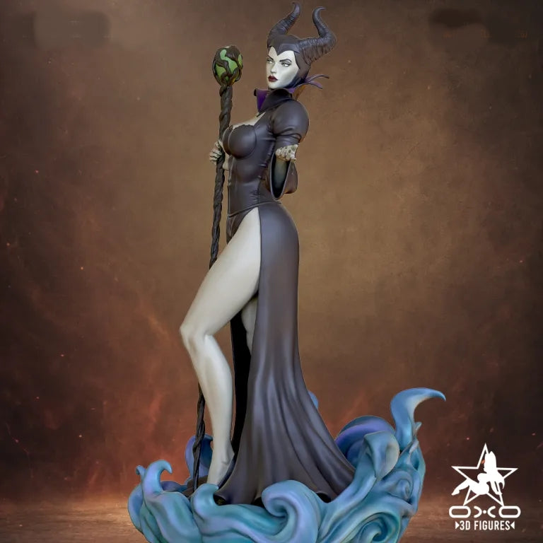 Maleficent - Tabletop RPG Miniature - Roleplaying 3D Printed Fantasy Mini