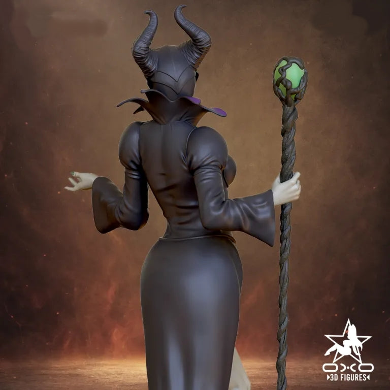 Maleficent - Tabletop RPG Miniature - Roleplaying 3D Printed Fantasy Mini