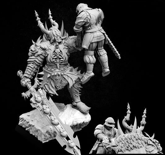 Malfik - Hero of Destruction - Dungeons and Dragons - by Rakovendetta - Tabletop RPG Miniature - Roleplaying 3D Printed Fantasy Mini