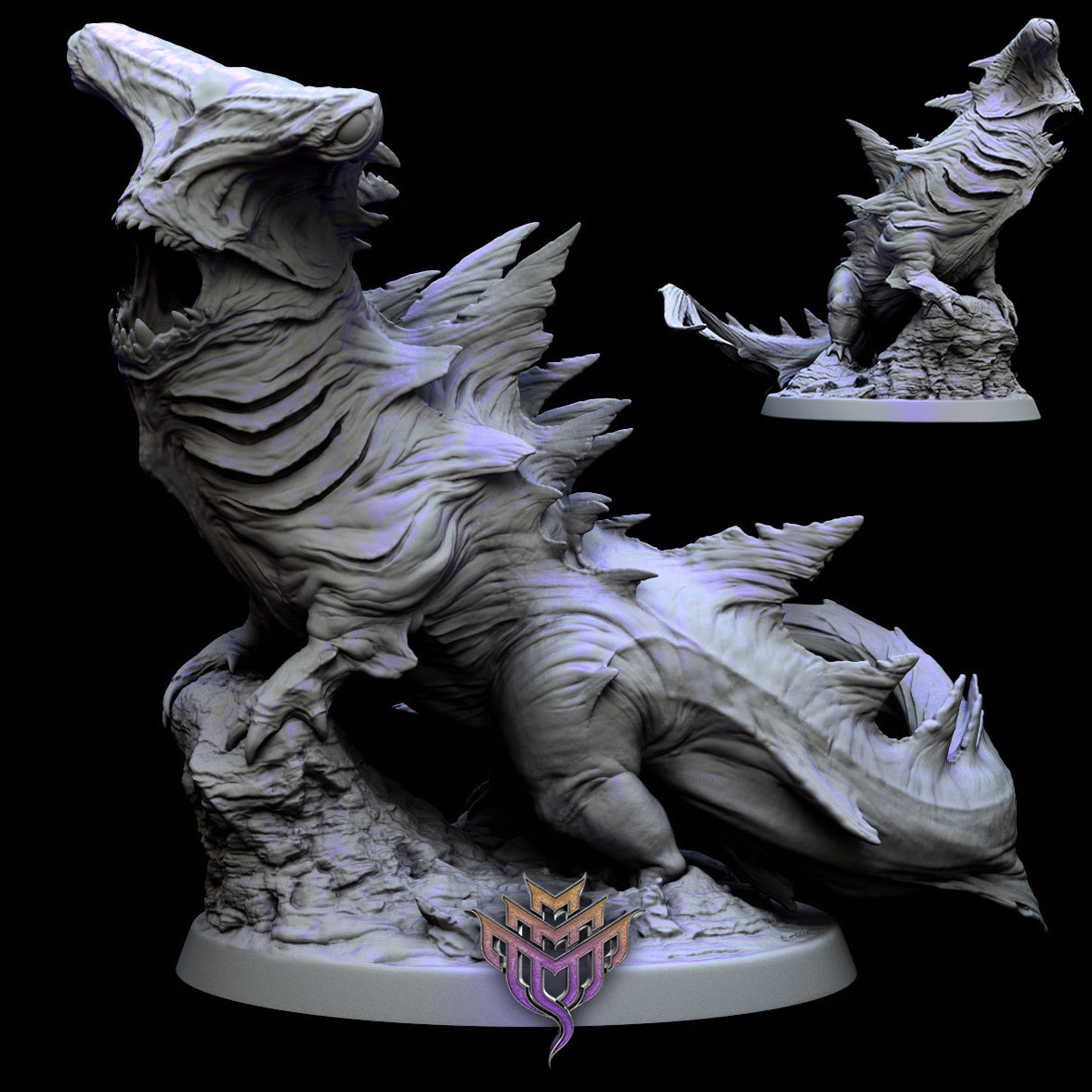 ManEater Pose 2 - by Mini Monster Mayhem- Tabletop RPG Miniature - Roleplaying 3D Printed Fantasy Mini