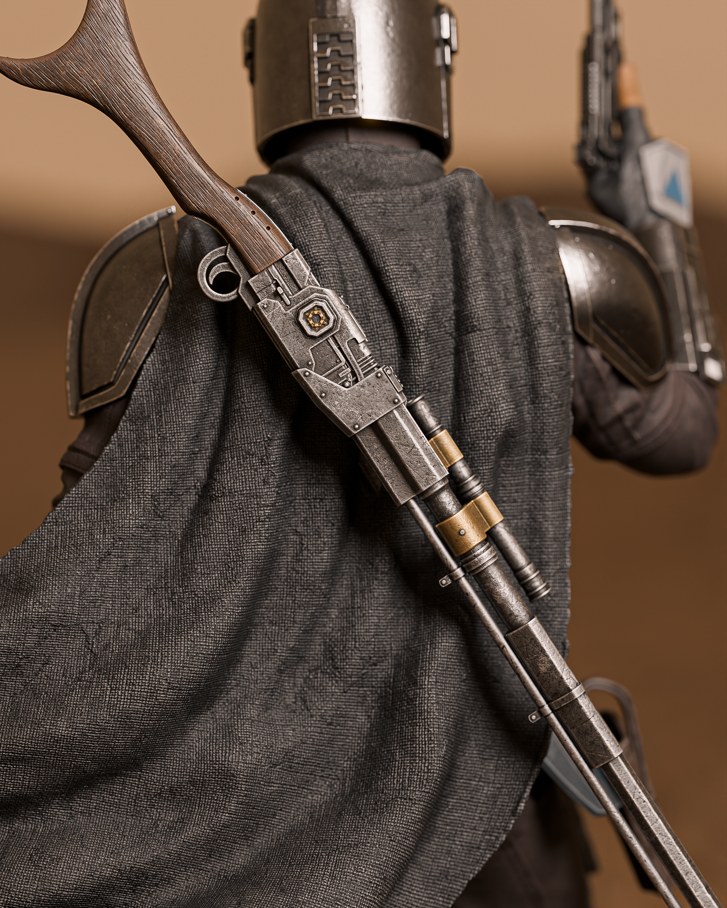 The Mandalorian Sculpture (75mm to 500mm) - Unassembled/Unpainted/3D Print