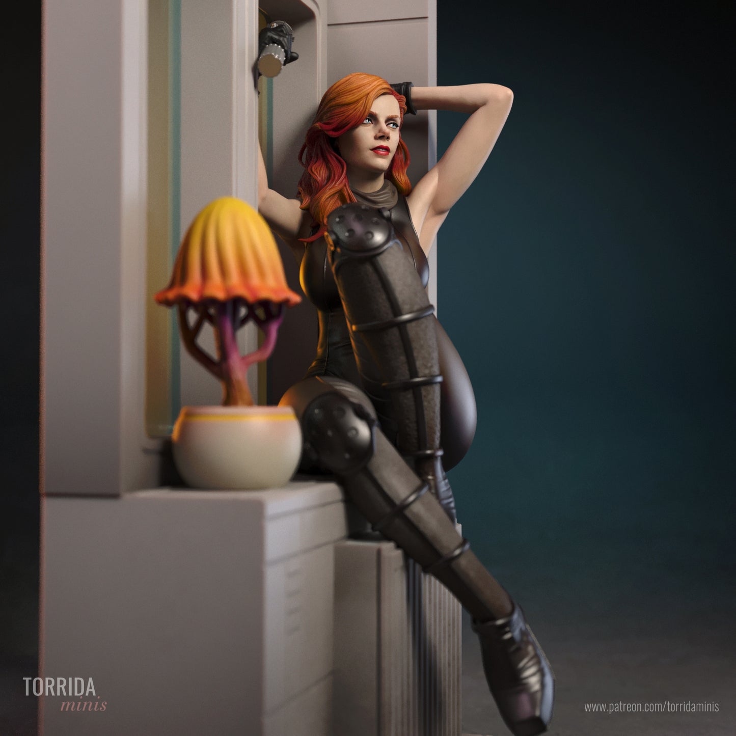 Mara Jade Sculpture (75mm to 500mm) - Unassembled/Unpainted/3D Print