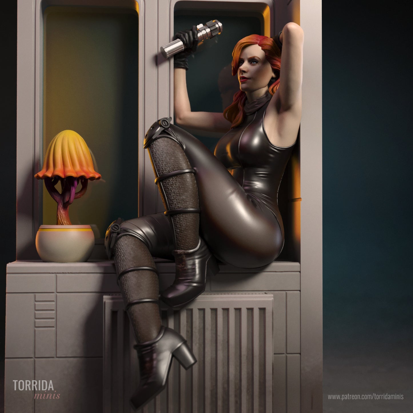 Mara Jade Sculpture (75mm to 500mm) - Unassembled/Unpainted/3D Print