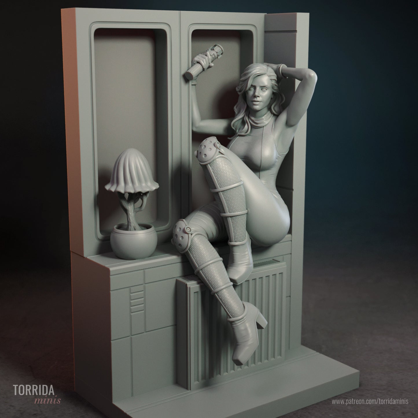 Mara Jade Sculpture (75mm to 500mm) - Unassembled/Unpainted/3D Print