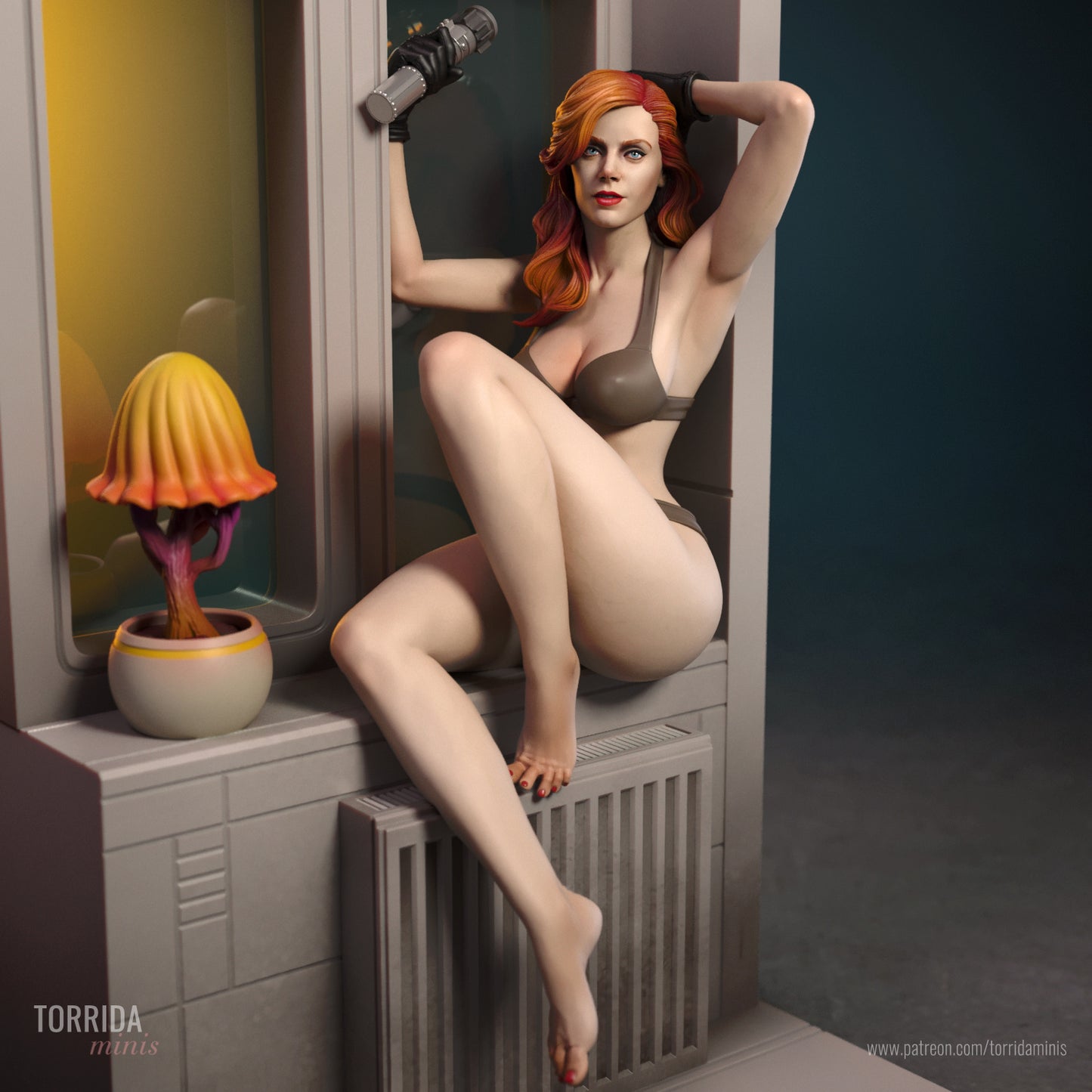 Mara Jade Sculpture (75mm to 500mm) - Unassembled/Unpainted/3D Print
