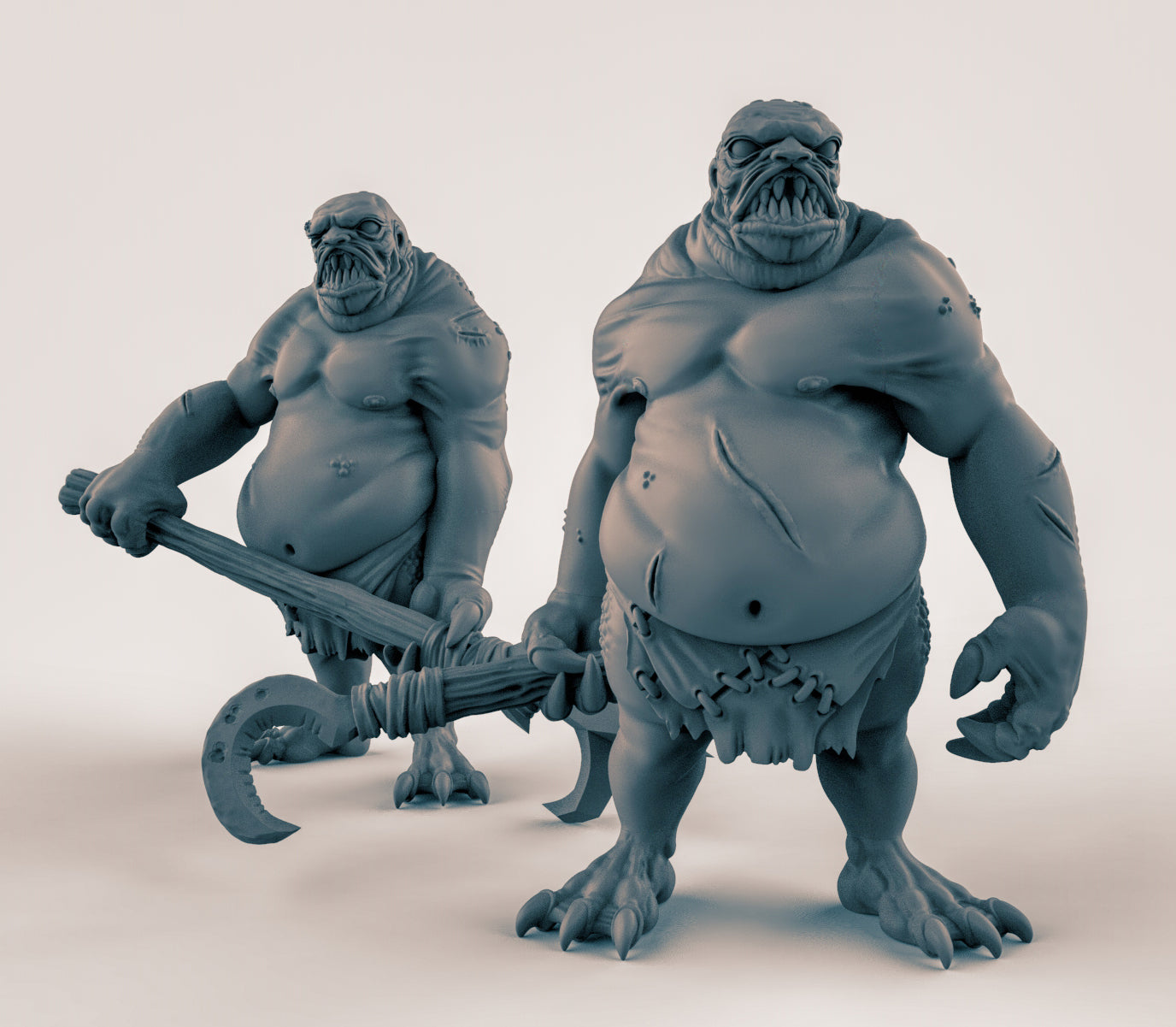 Marsh Giants - Giant-Kin - Dungeons and Dragons - by Duncan Shadows - Tabletop RPG Miniature - Roleplaying 3D Printed Fantasy Mini