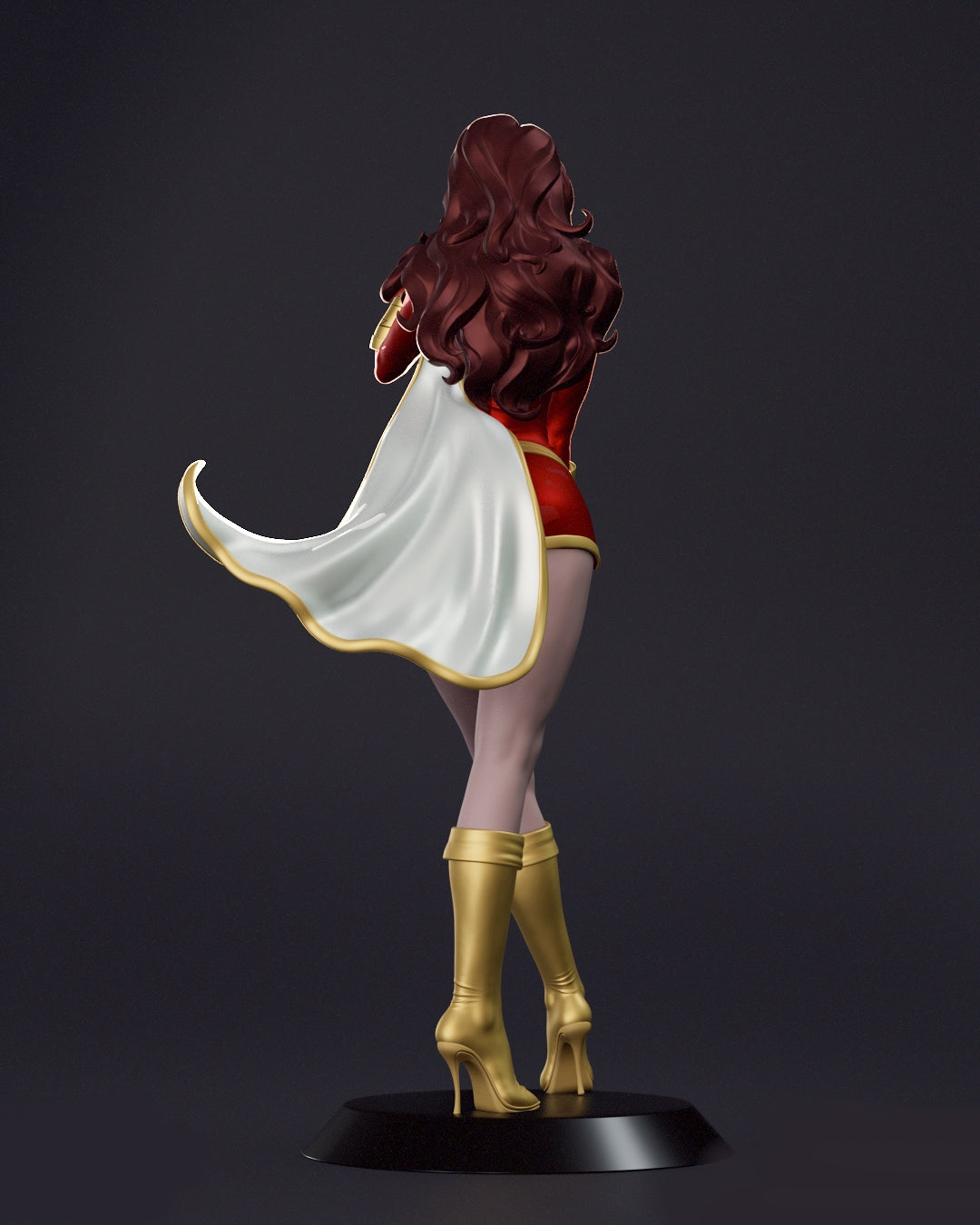 Mary Marvel Sculpture (75mm to 500mm) - Unassembled/Unpainted/3D Print