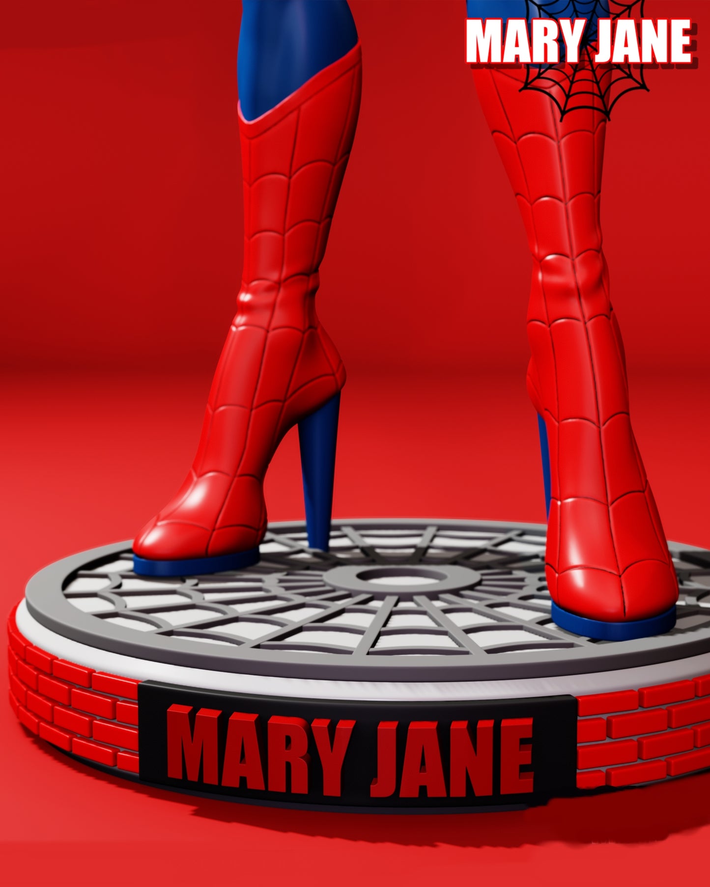 Mary Jane Watson SFW/NSFW Sculpture (75mm to 500mm) - Unassembled/Unpainted/3D Print