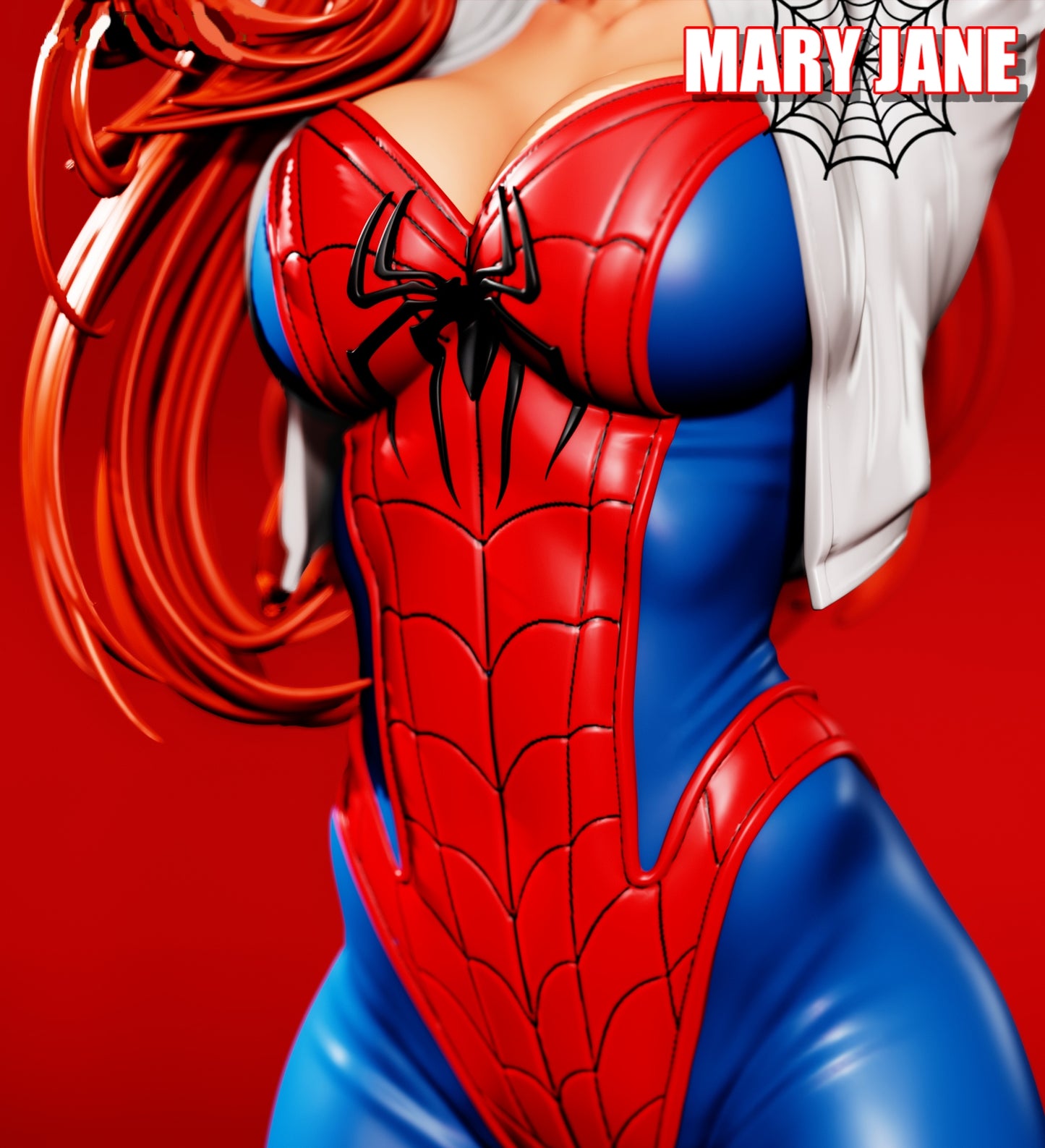 Mary Jane Watson SFW/NSFW Sculpture (75mm to 500mm) - Unassembled/Unpainted/3D Print