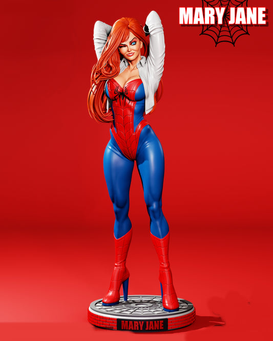 Mary Jane Watson SFW/NSFW Sculpture (75mm to 500mm) - Unassembled/Unpainted/3D Print