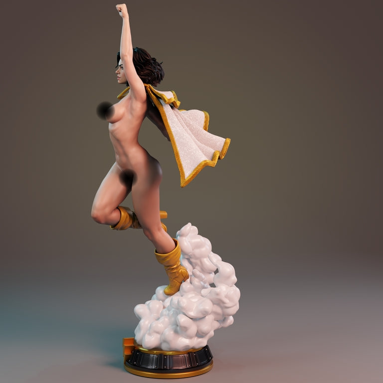 Mary Marvel Bombshell NSFW Sculpture (75mm to 500mm) - Unassembled/Unpainted/3D Print