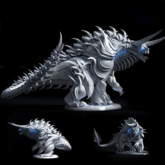 Mecha Tarasque Pose 1 - by Mini Monster Mayhem- Tabletop RPG Miniature - Roleplaying 3D Printed Fantasy Mini