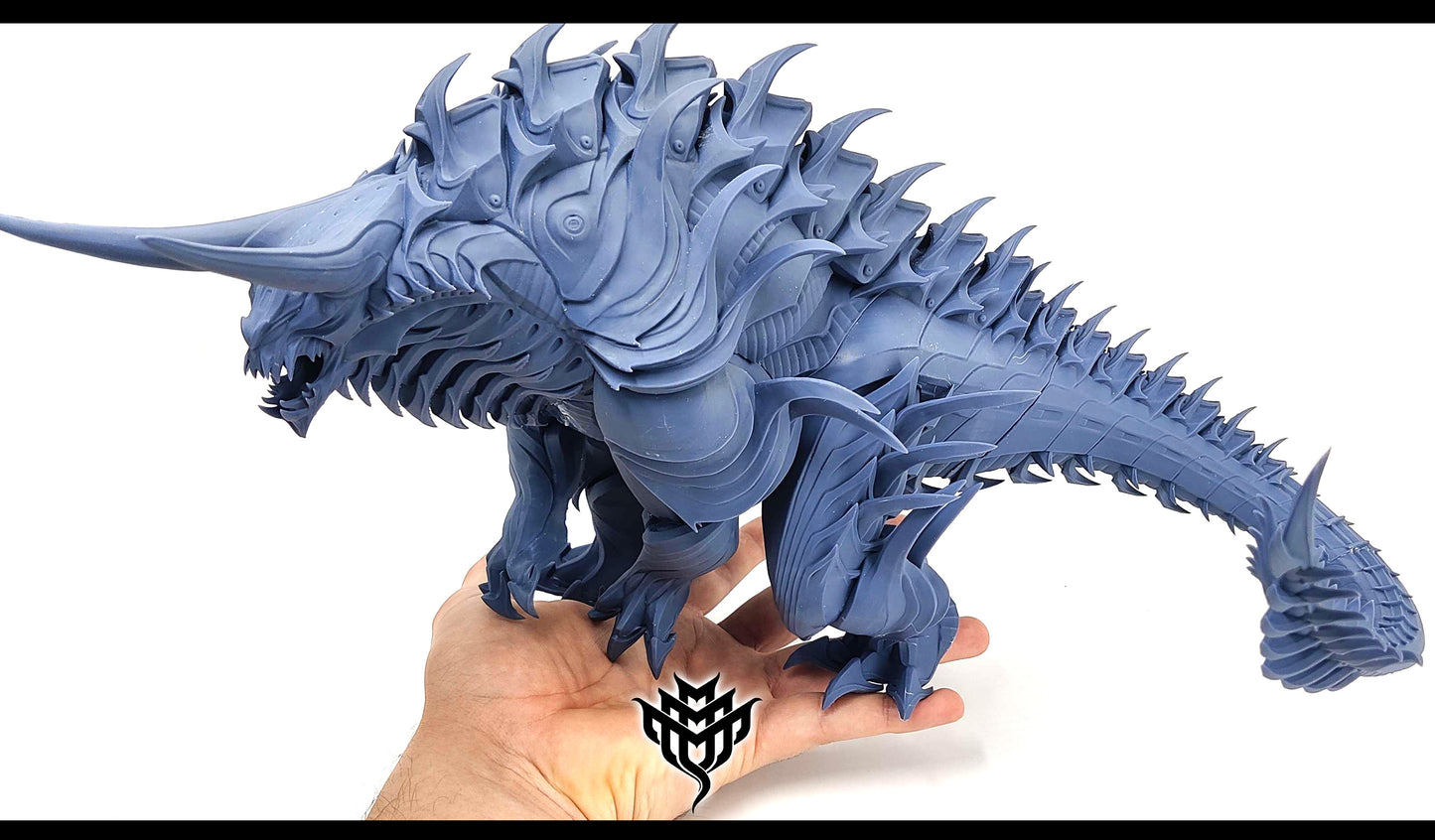 Mecha Tarasque Pose 1 - by Mini Monster Mayhem- Tabletop RPG Miniature - Roleplaying 3D Printed Fantasy Mini