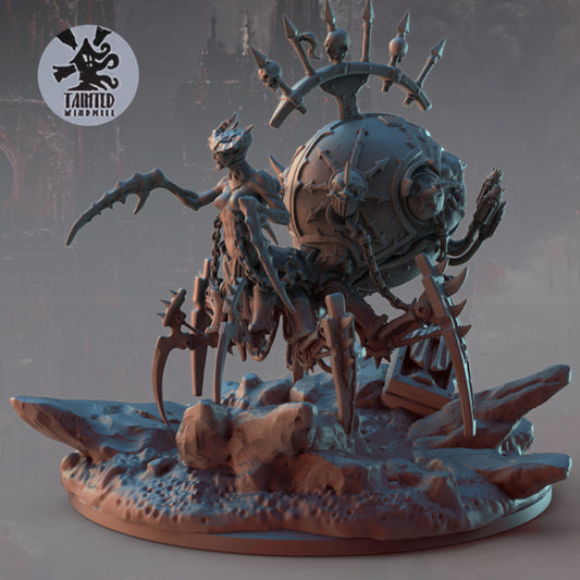 Mechanical Spider - Compatible with Warhammer 40K - by Tainted Windmill - Tabletop RPG Miniature - Roleplaying 3D Printed Fantasy Mini