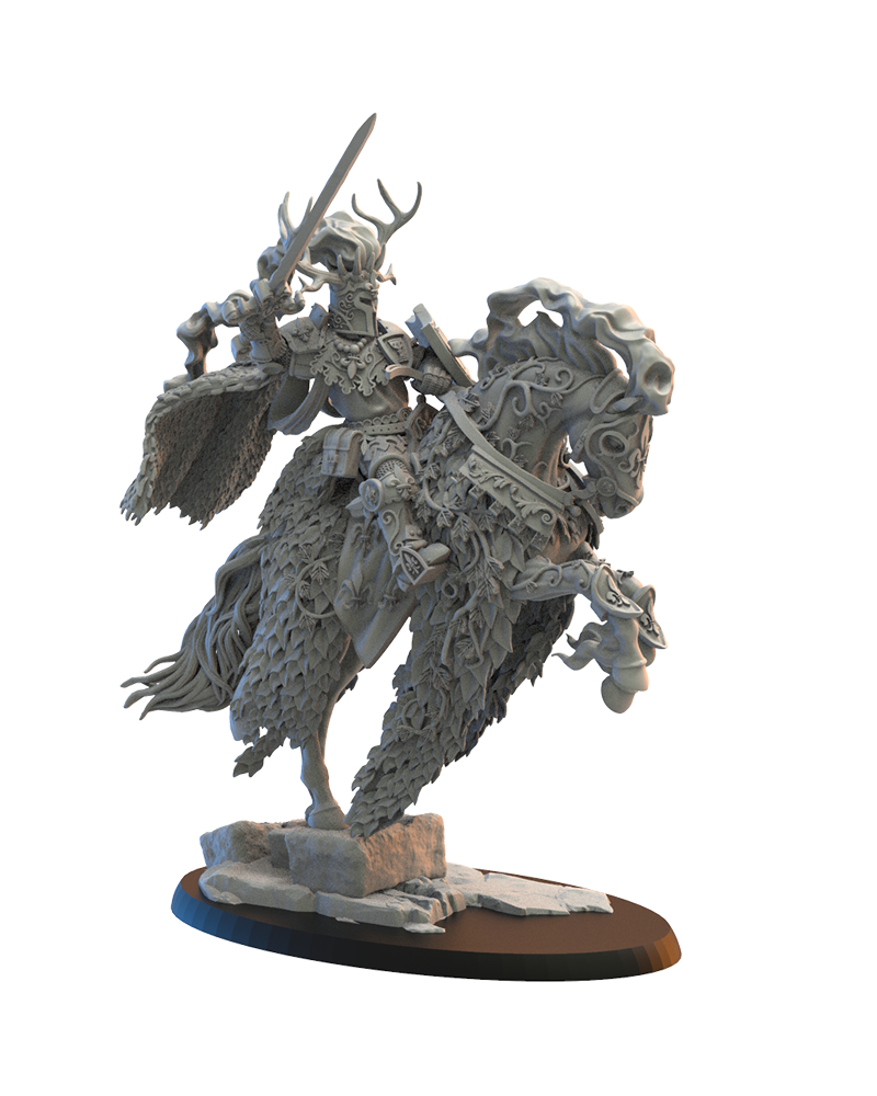 Medraut - Knight - by Lost Kingdom- Tabletop RPG Miniature - Roleplaying 3D Printed Fantasy Mini