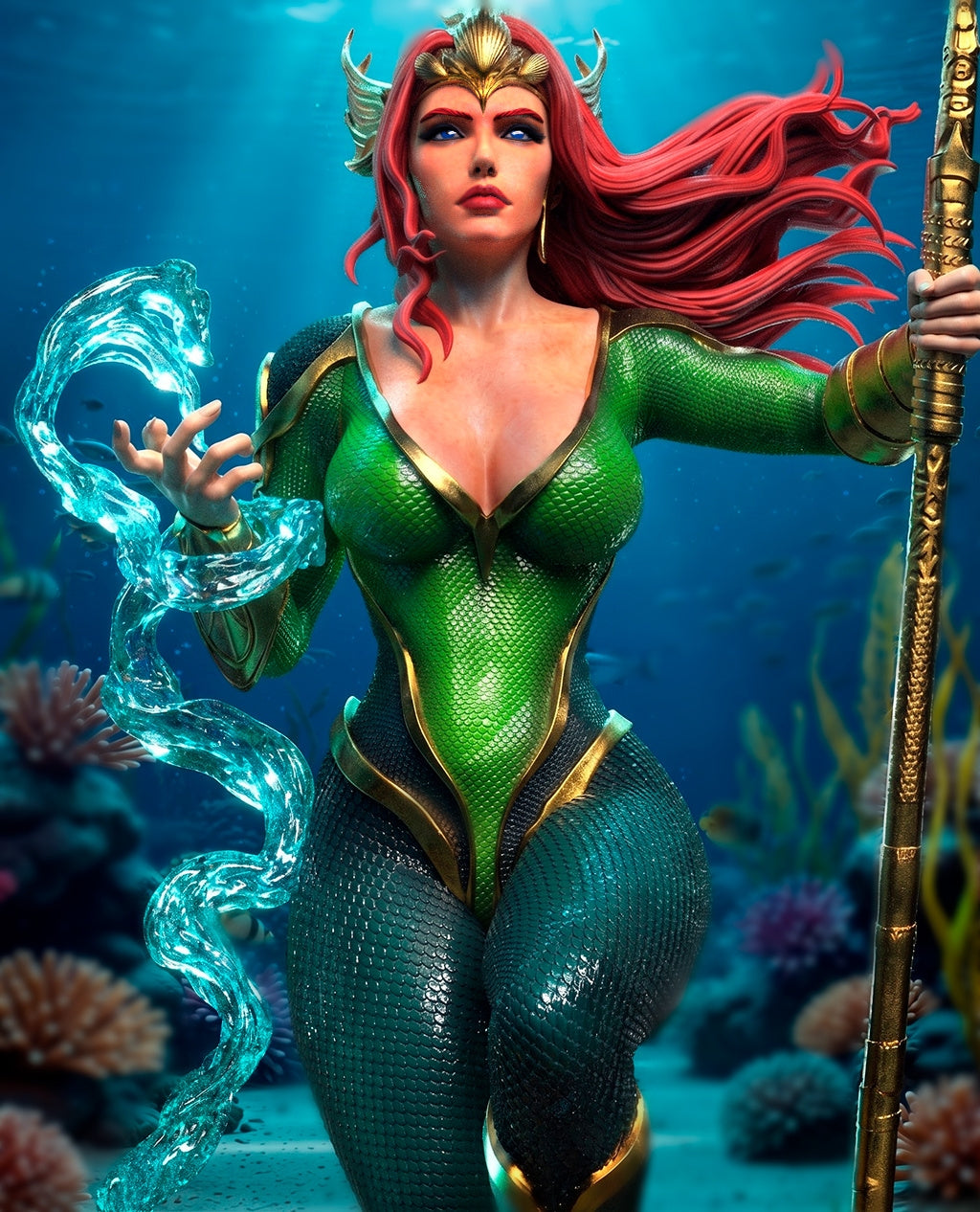 Mera Sculpture (75mm to 500mm) - Unassembled/Unpainted/3D Print