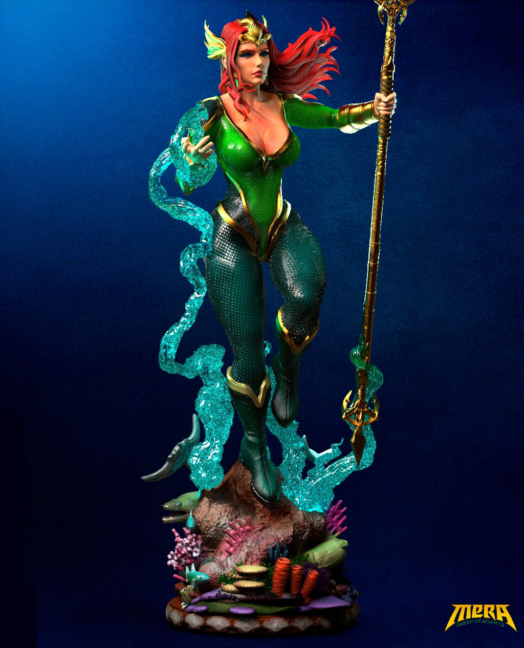 Mera Sculpture (75mm to 500mm) - Unassembled/Unpainted/3D Print