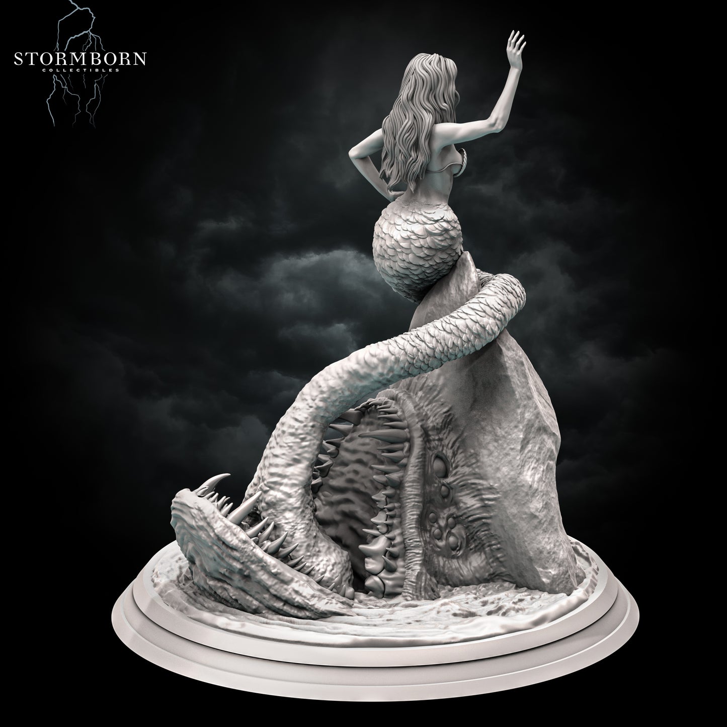 Mermaid Mimic - Sea Creature - Compatible with Warhammer 40K - by StormBurn Miniatures - Tabletop RPG Miniature - Roleplaying 3D Printed Fantasy Mini