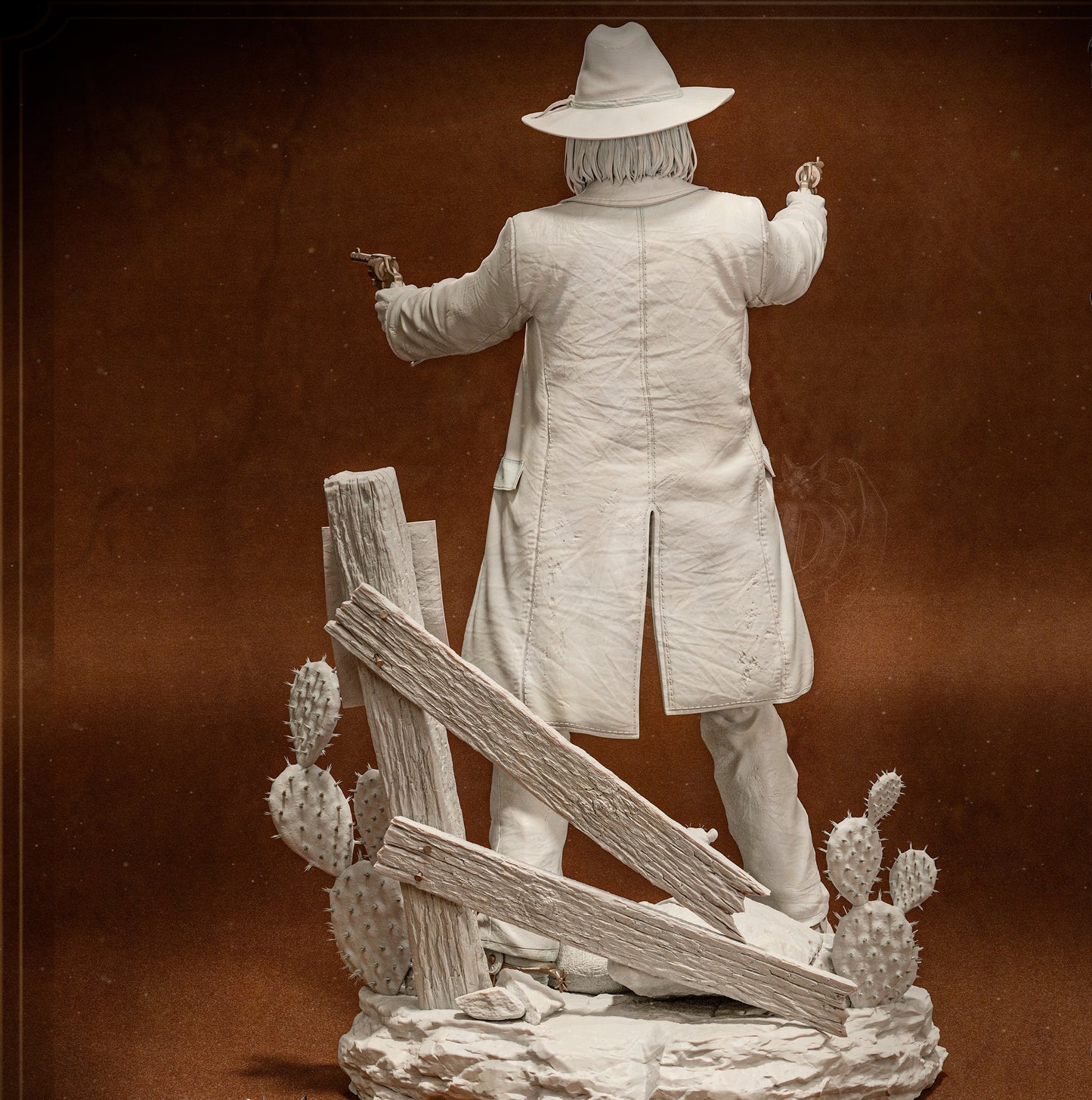 Micah Bell- Red Dead Redemption II Sculpture (75mm to 500mm) - Unassembled/Unpainted/3D Print