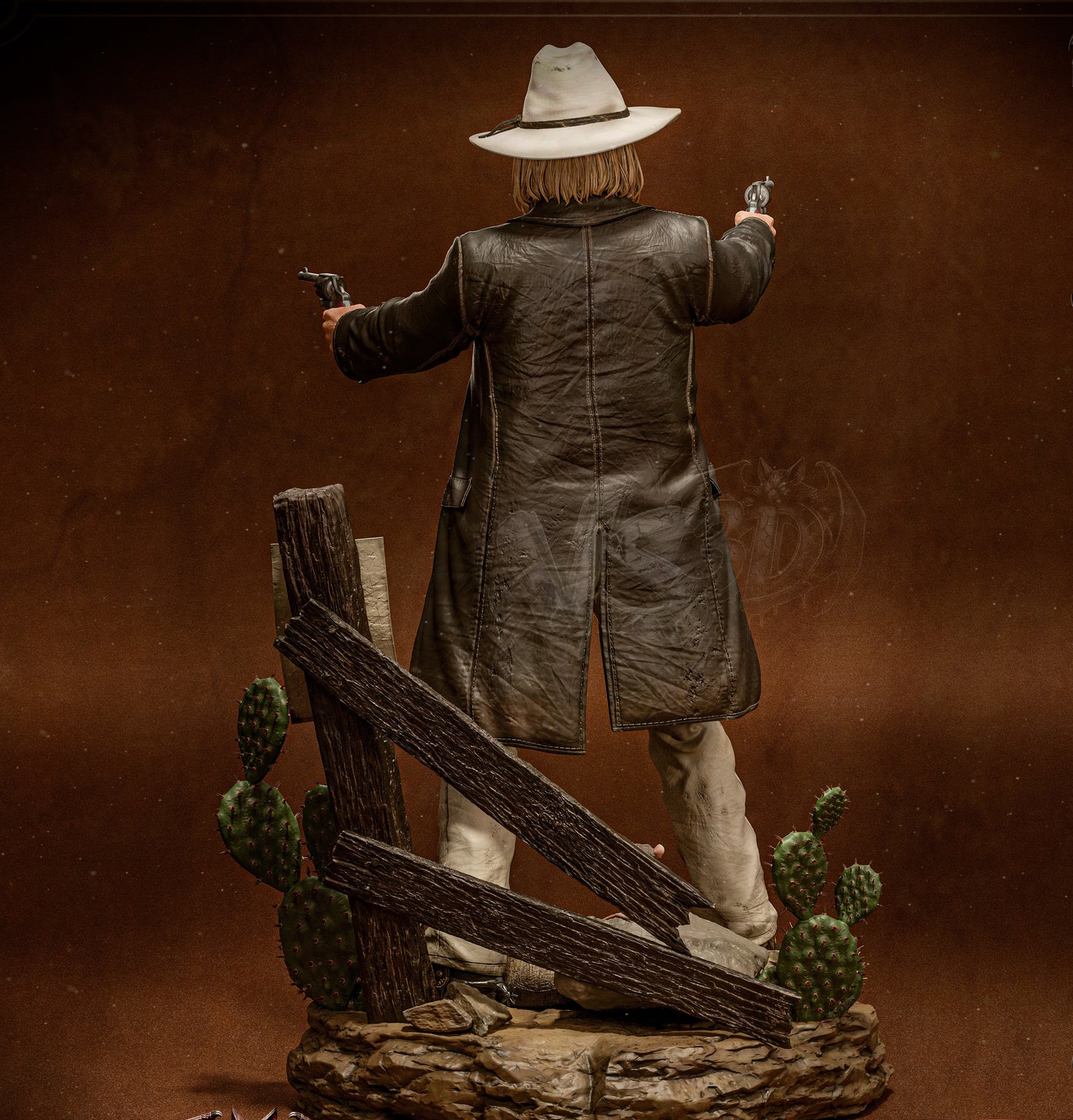 Micah Bell- Red Dead Redemption II Sculpture (75mm to 500mm) - Unassembled/Unpainted/3D Print