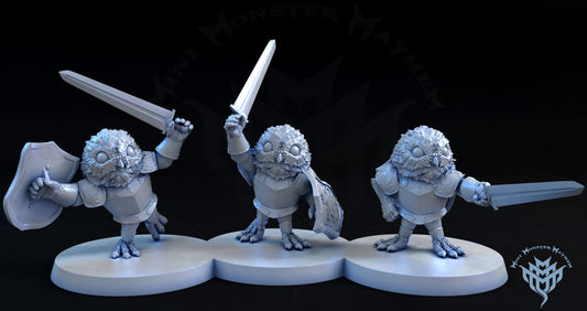 Mighty Owl Knights - by Mini Monster Mayhem- Tabletop RPG Miniature - Roleplaying 3D Printed Fantasy Mini