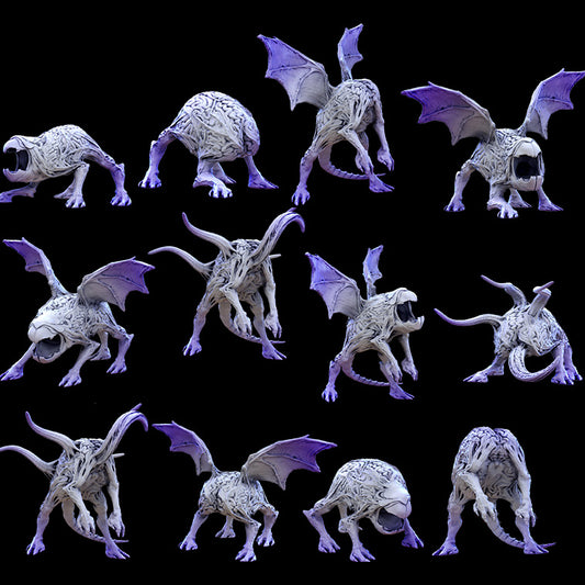 Mind Gluttons - Intellect Devourers - Dungeons and Dragons - by Mini Monster Mayhem- Tabletop RPG Miniature - Roleplaying 3D Printed Fantasy Mini