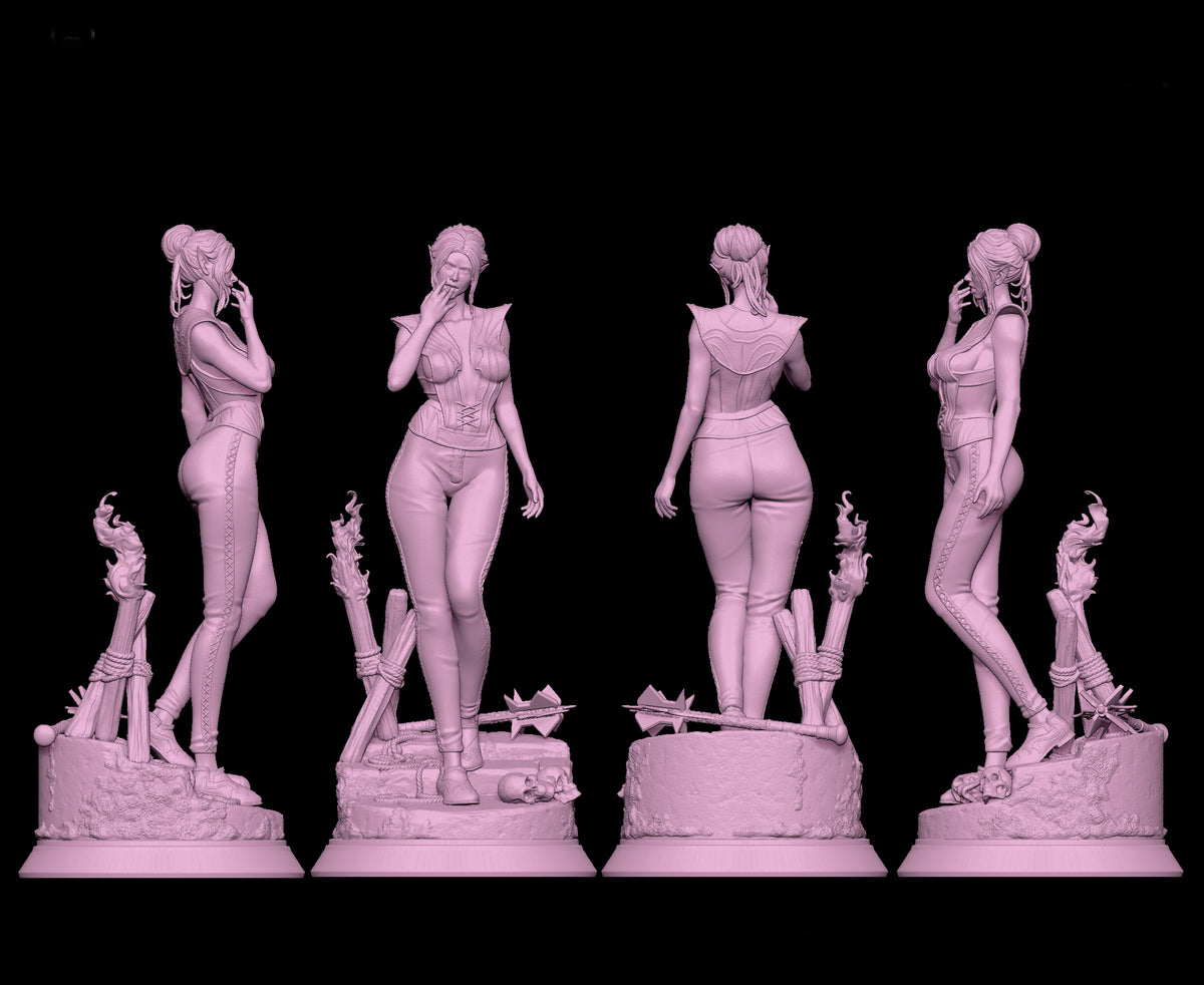 Minthara Sculpture(75mm to 500mm) - Unassembled/Unpainted/3D Print