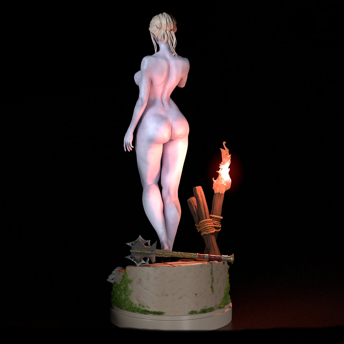 Minthara NSFW Sculpture(75mm to 500mm) - Unassembled/Unpainted/3D Print