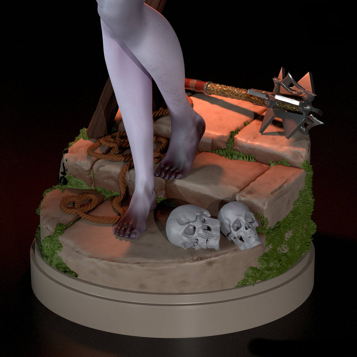 Minthara NSFW Sculpture(75mm to 500mm) - Unassembled/Unpainted/3D Print