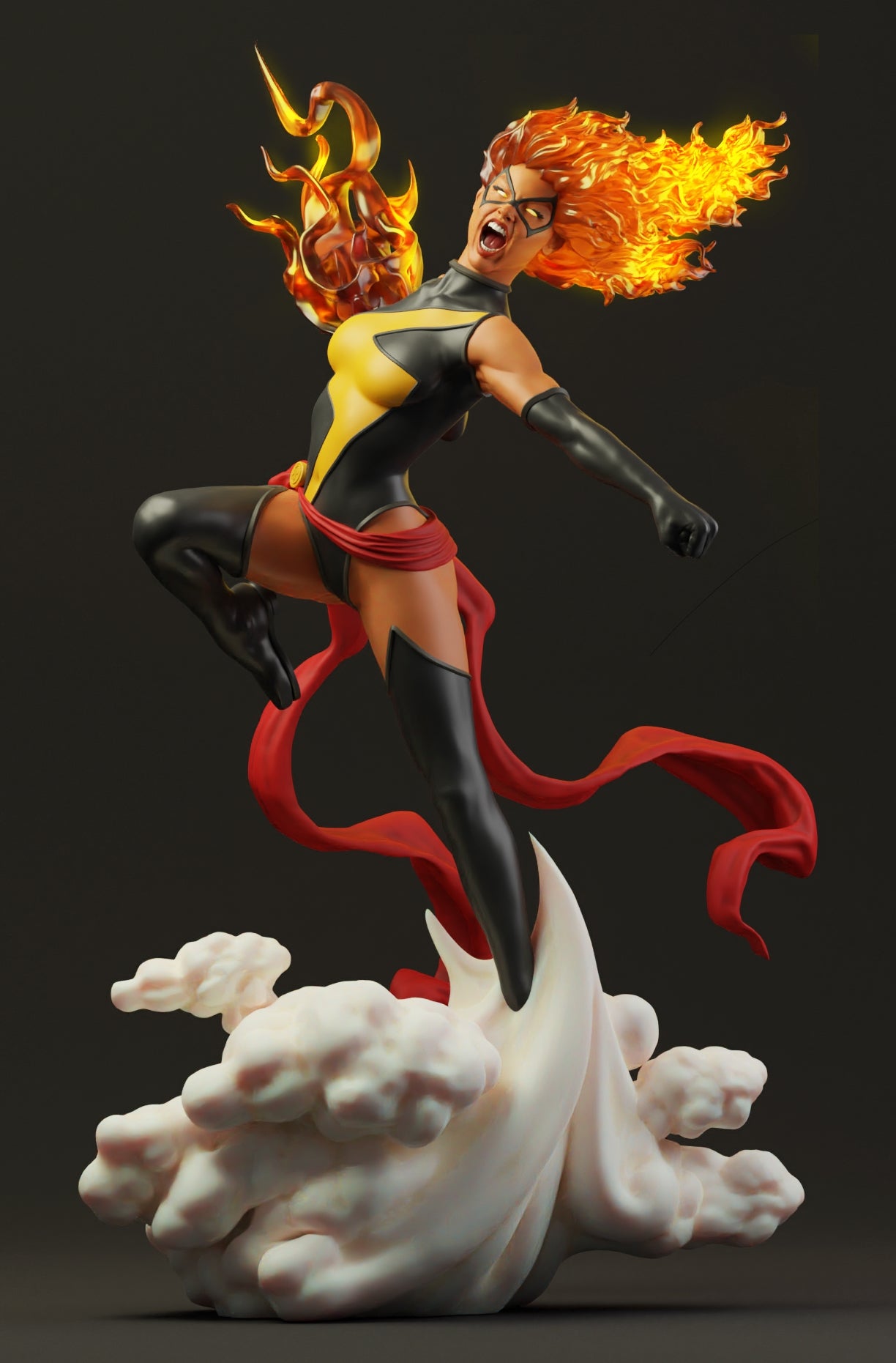 Miss Marvel - Avengers - Marvel Universe- by 3D Wicked - Tabletop RPG Miniature - Roleplaying 3D Printed Fantasy Mini