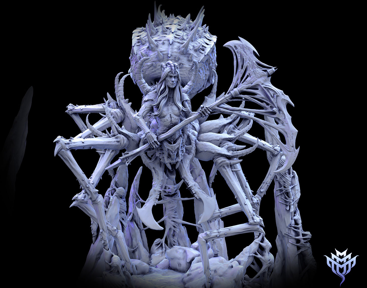 Mistress of the Deep - Dryder - Cursed Dark Elf - Menzoberranzan - Dungeons and Dragons - by Mini Monster Mayhem- Tabletop RPG Miniature - Roleplaying 3D Printed Fantasy Mini