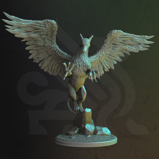 Moon Griffin - Thyralmir - Dungeons and Dragons - by DM Stash- Tabletop RPG Miniature - Roleplaying 3D Printed Fantasy Mini