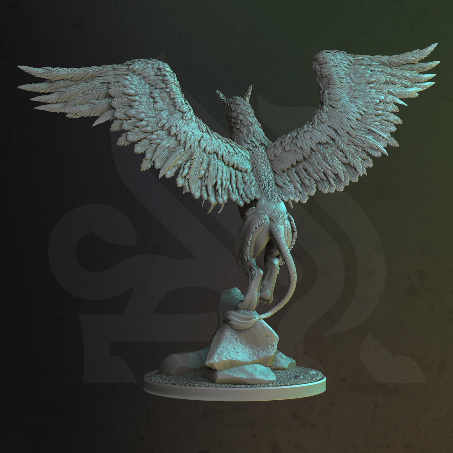 Moon Griffin - Thyralmir - Dungeons and Dragons - by DM Stash- Tabletop RPG Miniature - Roleplaying 3D Printed Fantasy Mini